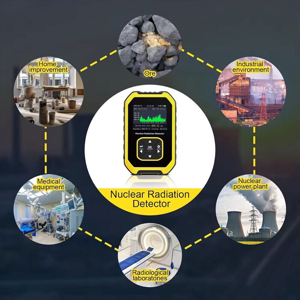 Portable Nuclear Radiation Detector GM Geiger Counter Tube β γ X-Ray Dosimeter