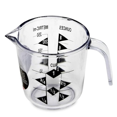 Chef Craft Select Plastic 1 Measuring Cup, 3.5 inch, Clear