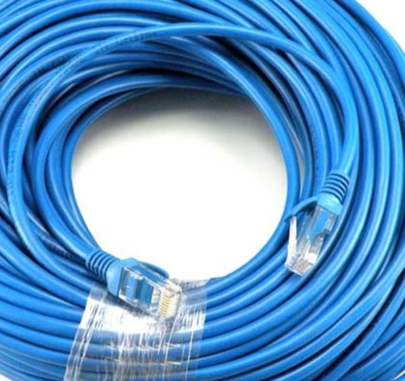 New 300ft Blue RJ45 CAT6 Ethernet LAN Network Internet Computer Solid Wire...