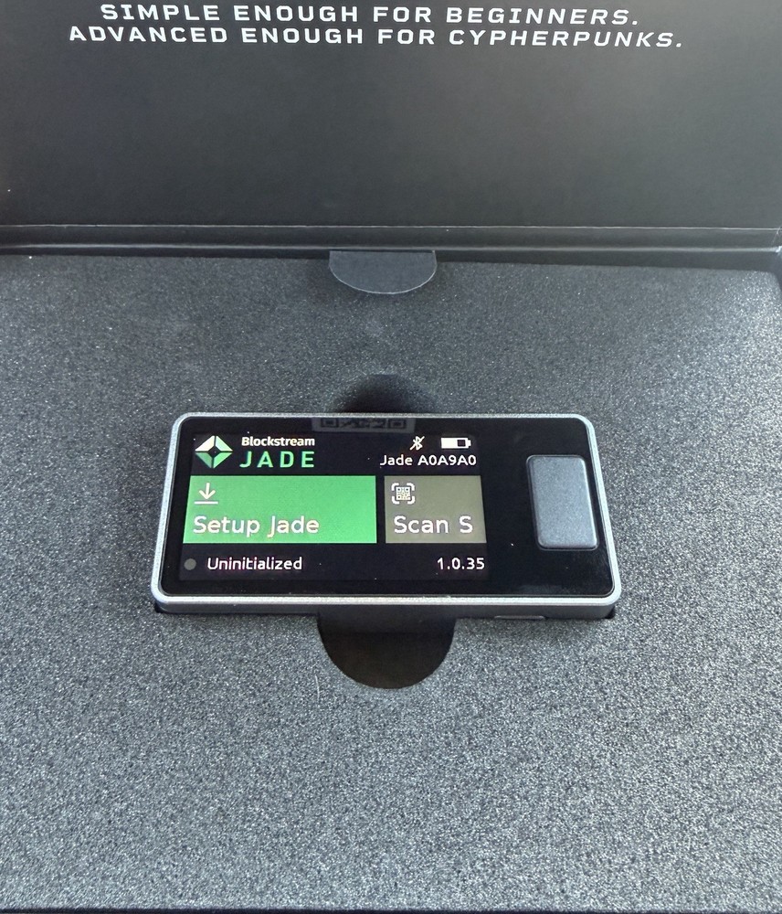 Blockstream Jade Plus Genesis Grey Hardware Wallet Crypto Collectible