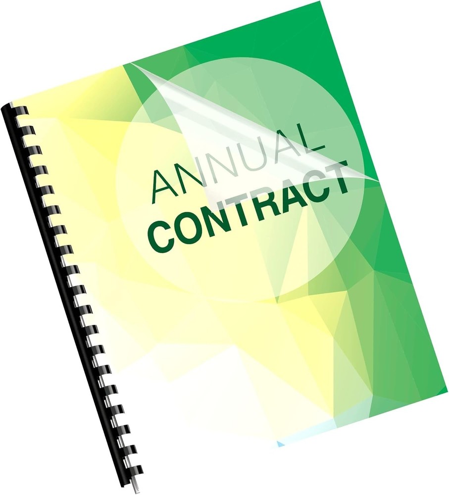 8mil Clear Binding Presentation Covers - 100 Pack for Enhanced Document Displays