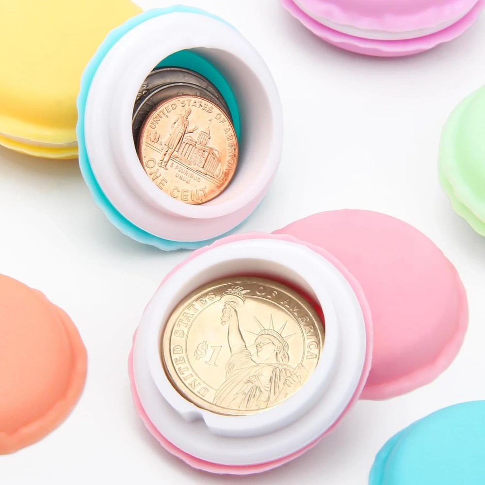 6PCS Macaron Case, Jewelry Box, Mini Storage, Pill Box, Keepsake