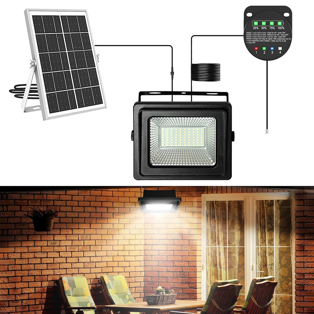 LED Solar Pendant Light Solar Powered Motion Sensor Shed Light With Pull Switch