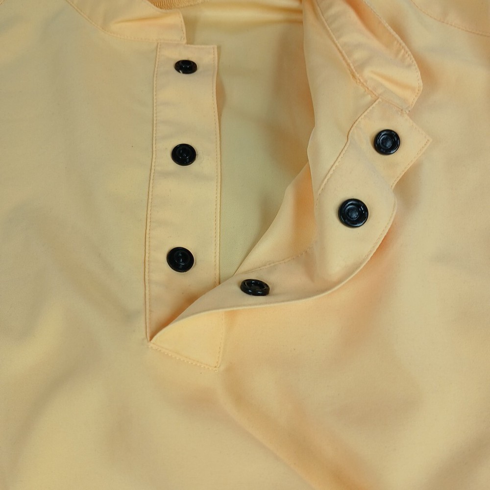 FootJoy Quarter Snap Mens Medium Yellow Performance Light Windbreaker Jacket
