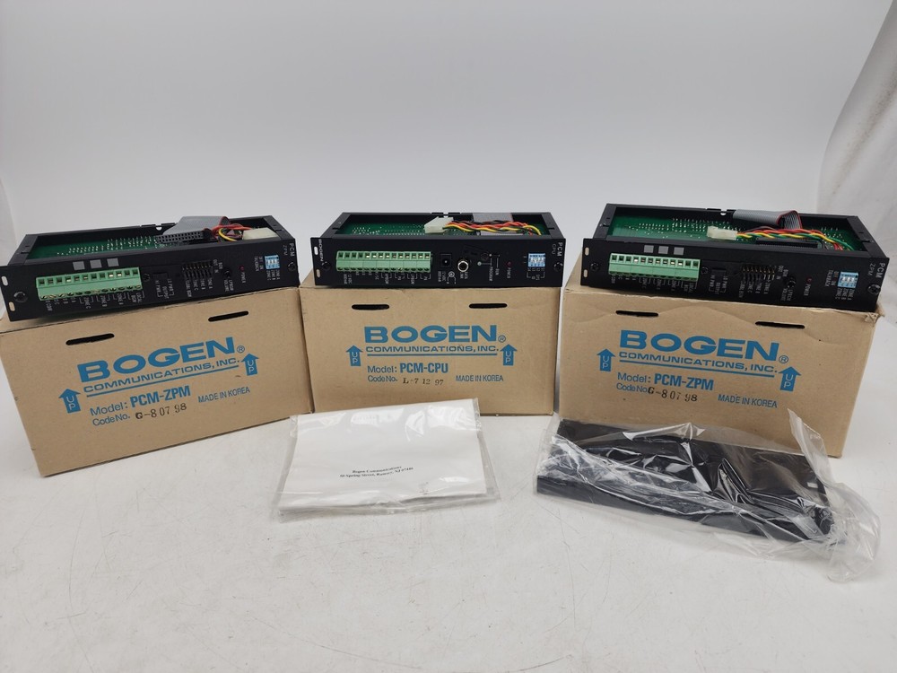 Bogen PCM-2000 Zone Paging System Modules ZPM CPU Box AS IS
