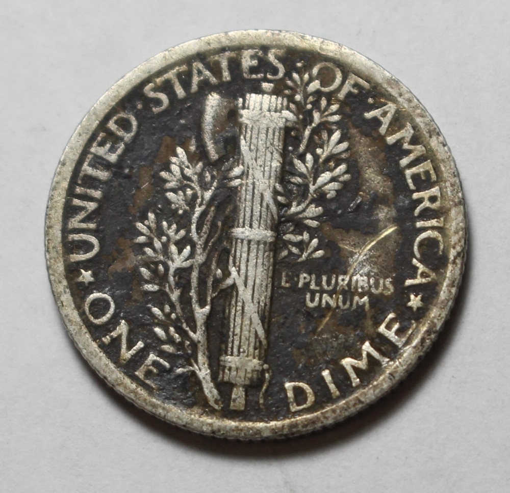 1921 Mercury Dime PH447