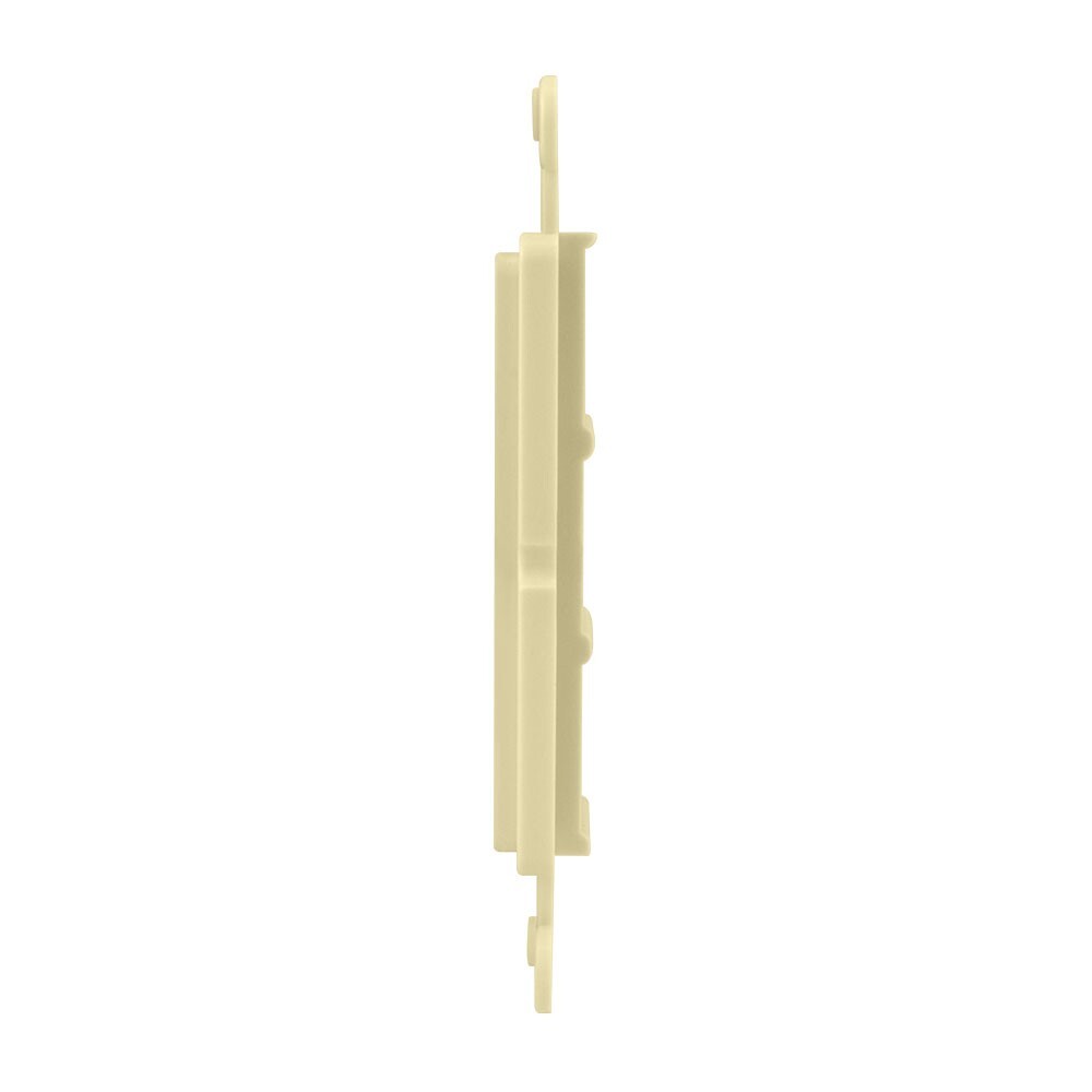 Construct Pro 3-Port Single Gang Keystone Decora Style Insert Strap (Ivory)