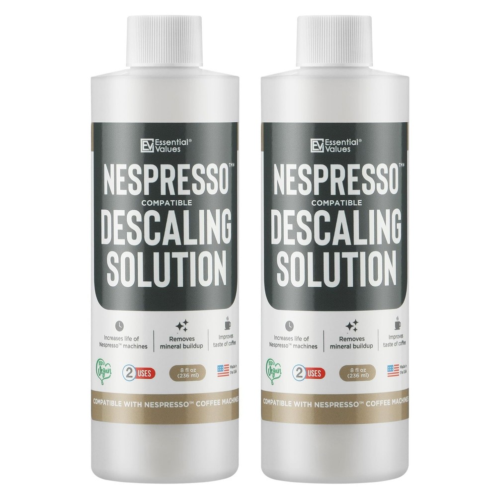 Essential Values Descaling Solution Compatible with 8 Fl Oz (Pack of 2)