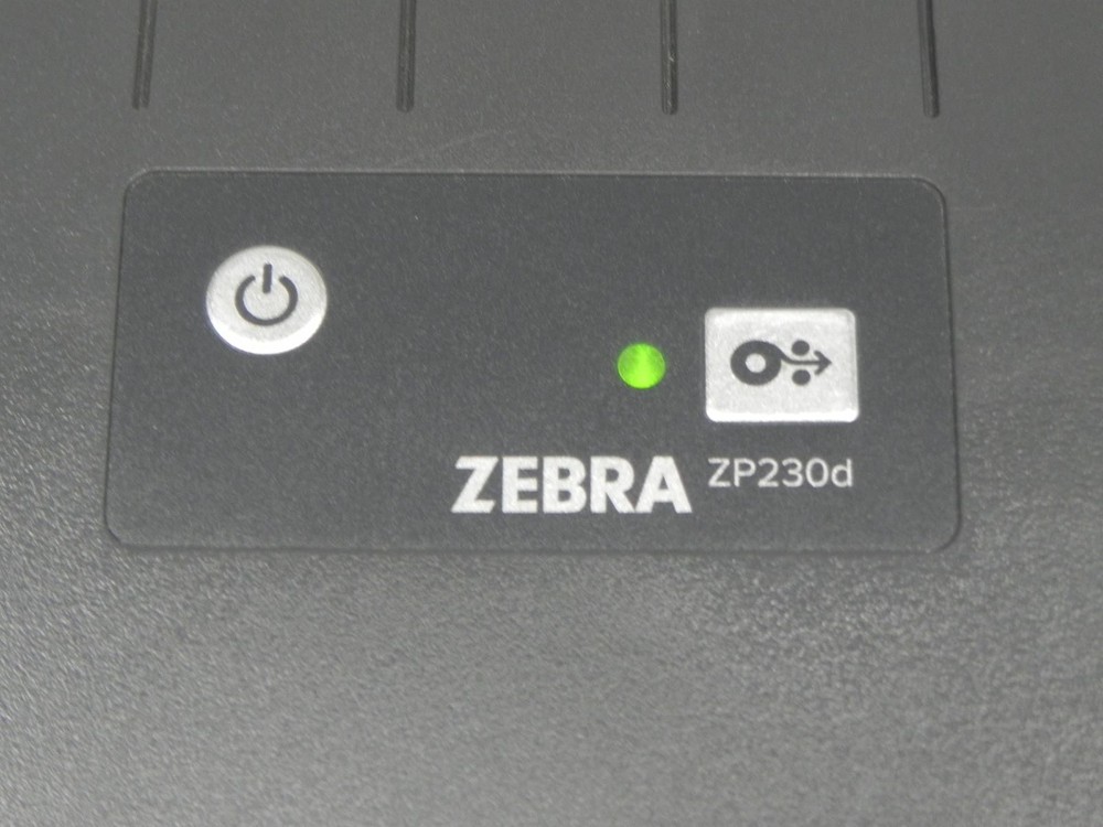 Zebra ZP230d Direct Thermal Barcode Label Printer Gray