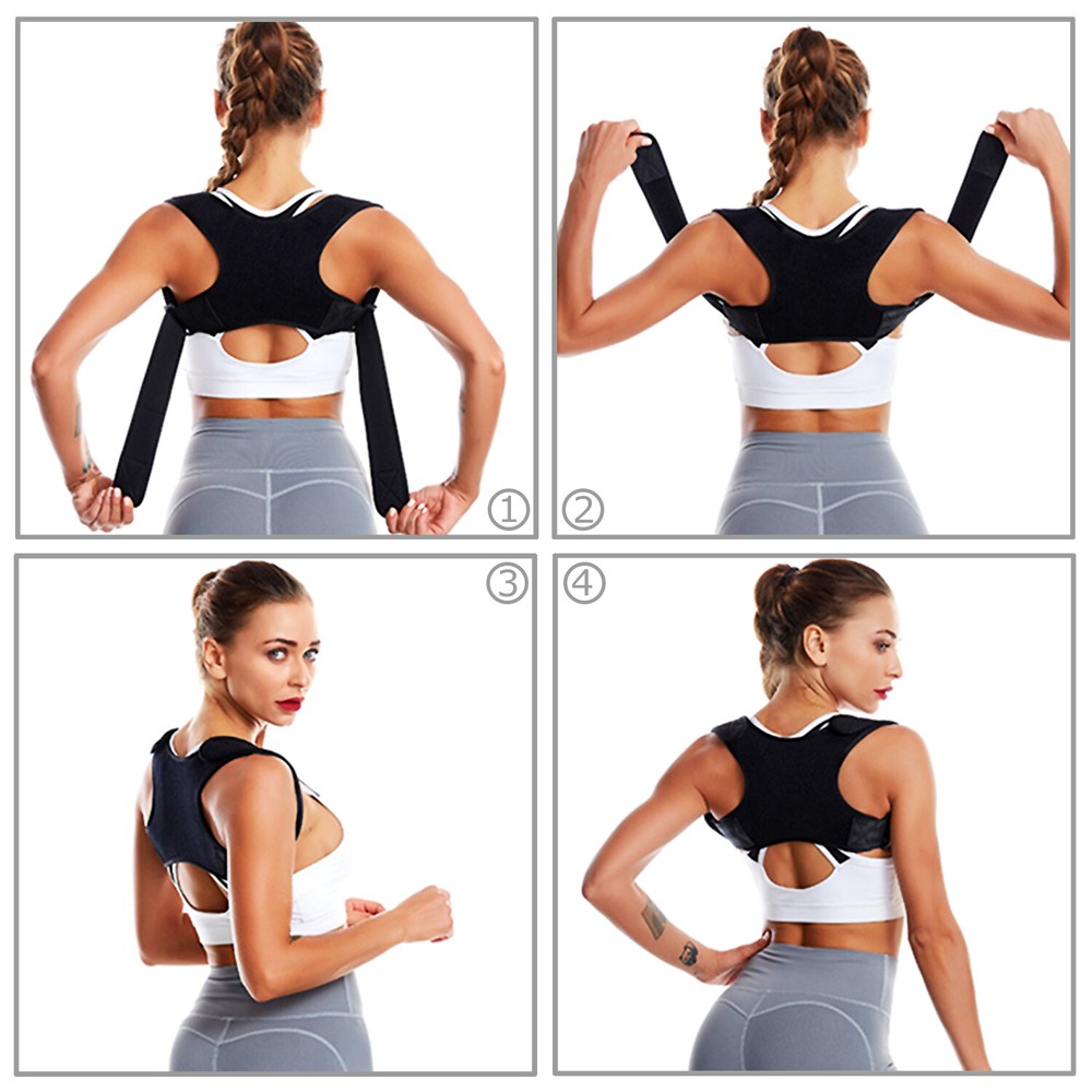 Adjustable Posture Corrector Brace: Gently Pulls Shoulders Back to Relieve Pain