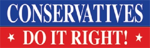 Conservatives Do It Right! - Bumper Sticker