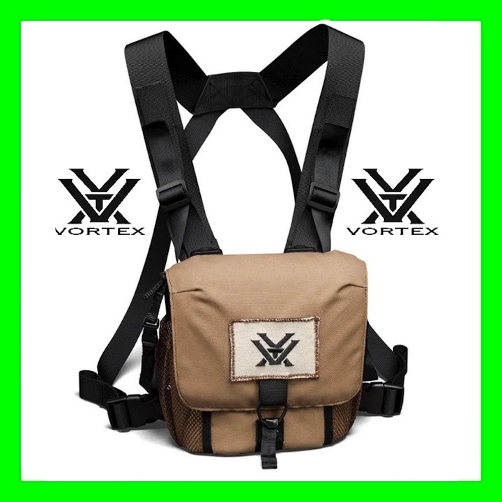 Vortex Glasspak Binocular Harness Coyote Brown Bag Case P400