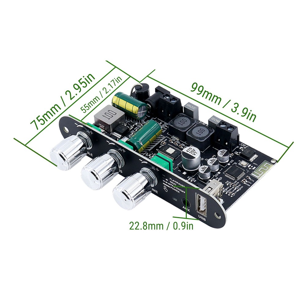 Amplifier Board 100W Mono Amp Module Stereo Pairing Amplifier Board