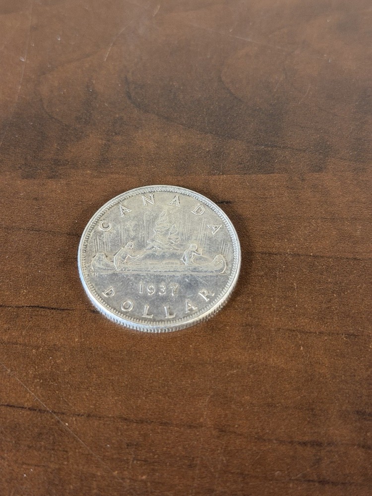 1937 Canada Silver One Dollar Coin