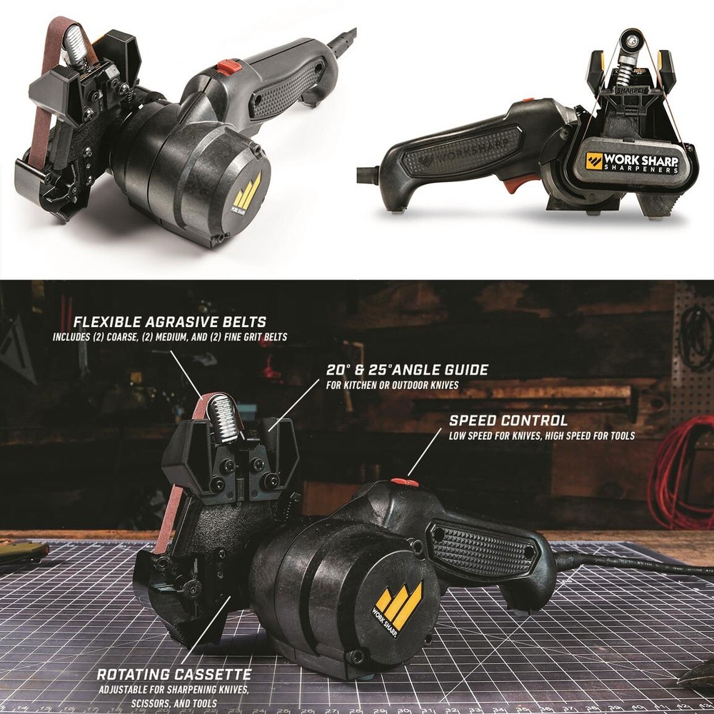 Work Sharp Electric Knife And Tool Sharpener Mk.2 Home Kitchen Garden Motor New