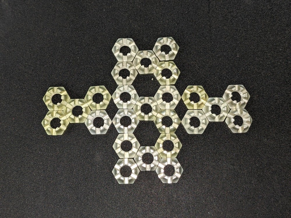 25 LOCKING 1/4-28 hex CASTLE NUTS nut ALUMINUM LOCK fine thread