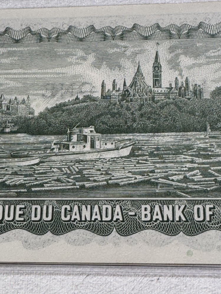 1973 Canada 1 Dollar Banknote Crow Bouey P# 85c