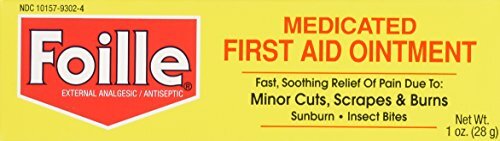 6 Pack Foille Medicated First Aid Ointment 1 ounce Each