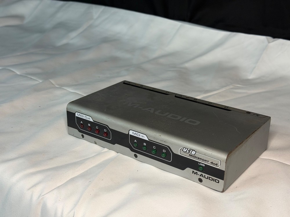 M-Audio MIDIsport 4x4 USB MIDI Interface 4x4 In/Out Studio Controller - used