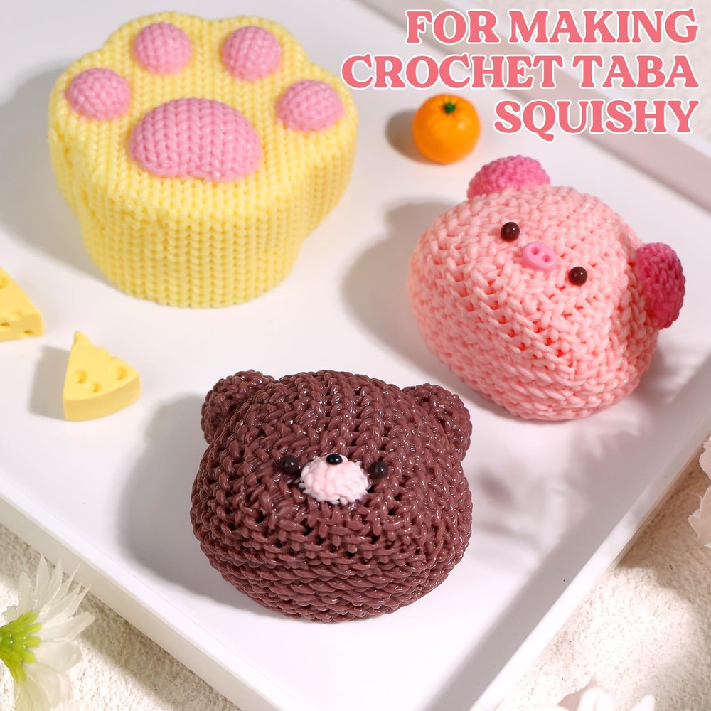 Gel for Taba Squishy Kit, 16oz Super Soft Flex Rubber for Squishy Maker, with...