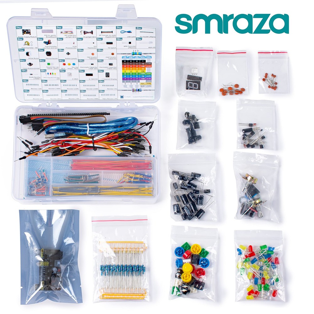Electronics Component Fun Kit For Arduino With Power Supply Module Jumper Wirepr