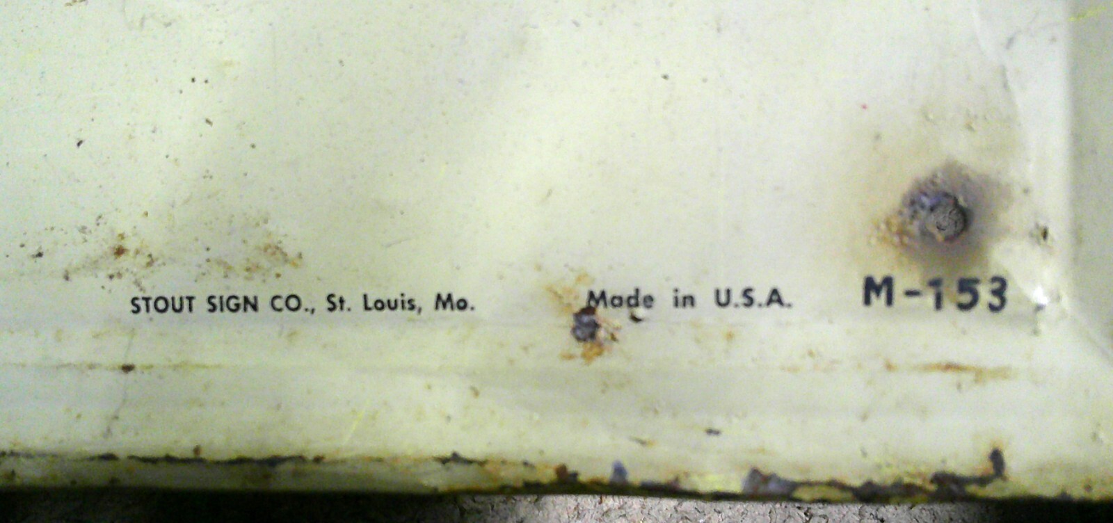 1953 Pepsi sign vintage collectible old soda pop advertising -Stout USA -4 foot