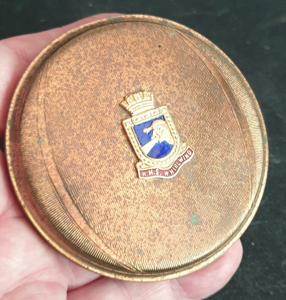 WWI & WW2 British Destroyer HMS Whirlwind (1918-1940) Loved One's Lady's Compact