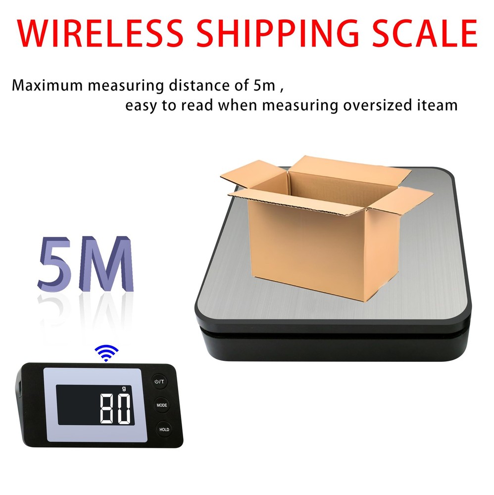 110 LB Digital Postage Shipping Scale LCD Display Hold Tare Function Lightweight