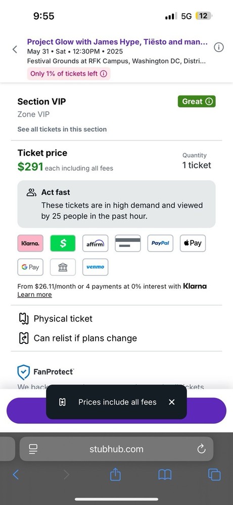 PROGECT LOW VIP Ticket (both Days)