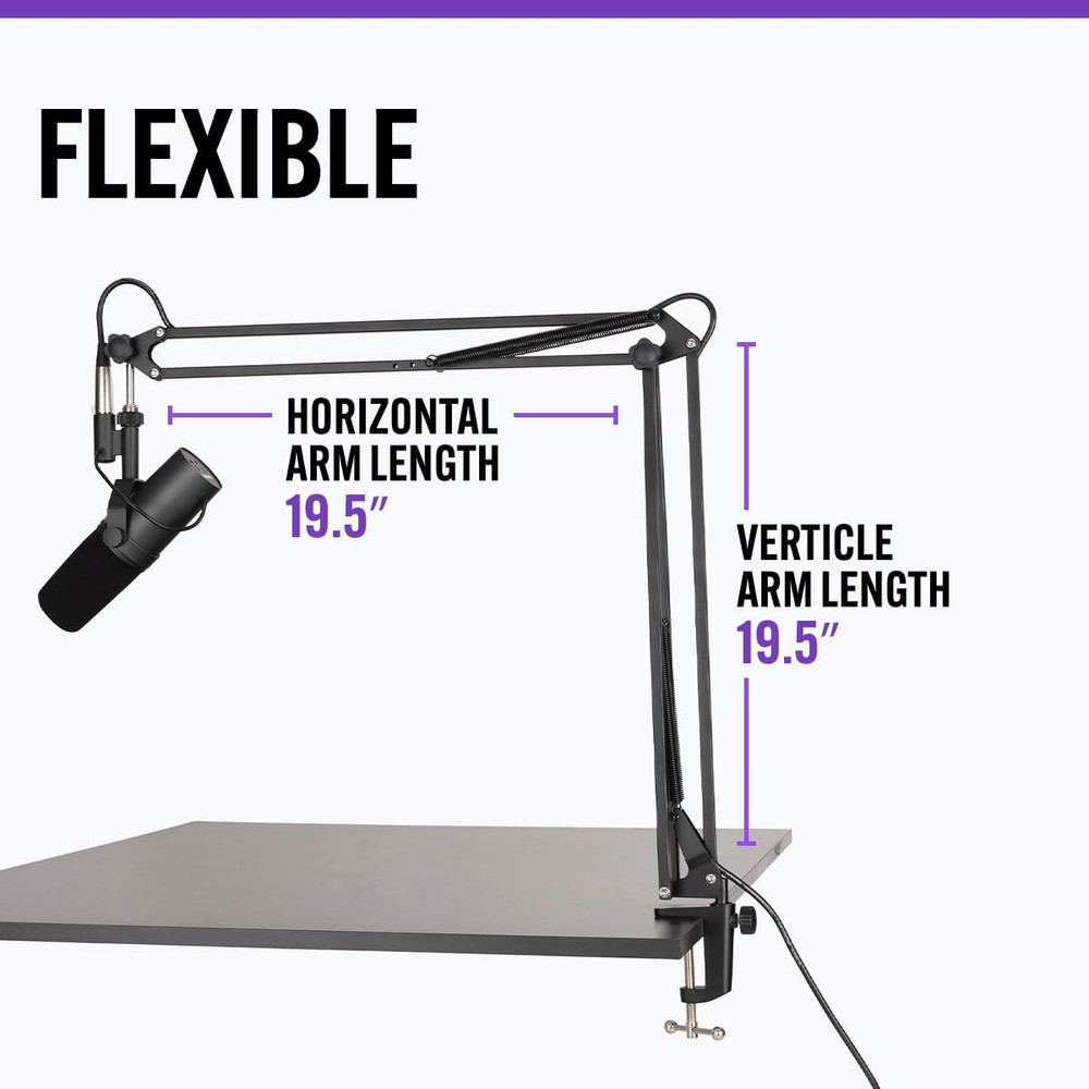 MBS5000 Broadcast Mic Boom Arm - Experience Unparalleled Control and Versatility