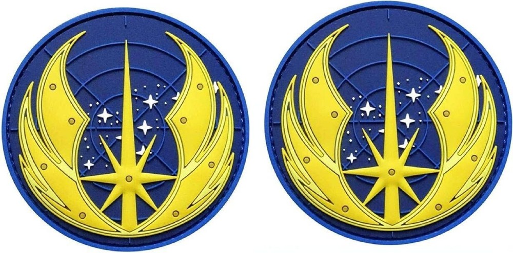 Jedi Order PVC Rubber MORALE PATCH  | 2PC Hook Backing 3D PVC 3"X3"