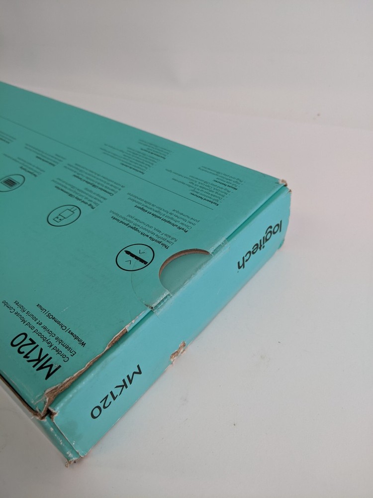 Logitech MK120 Desktop USB Keyboard and Mouse Combo (Black)