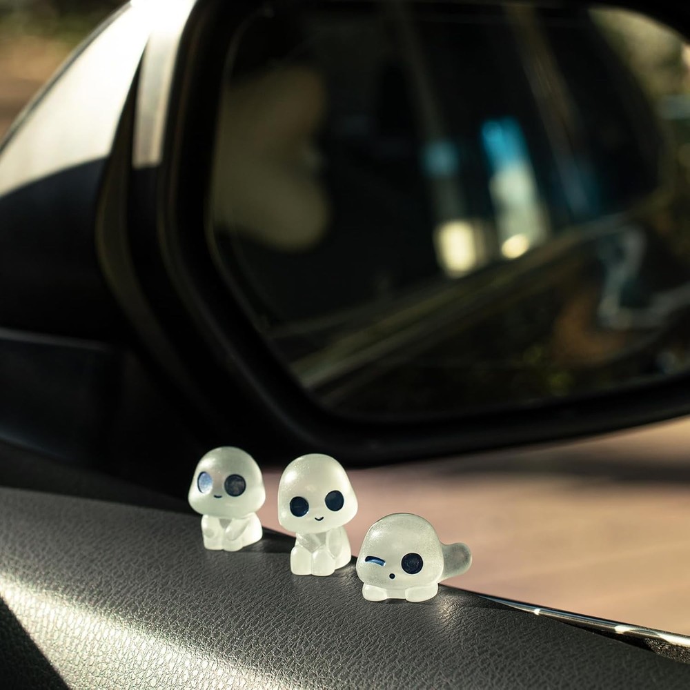 Luminous Alien Car Dashboard Decor, 10PCS Resin Car Dash Decorations, Alien Car