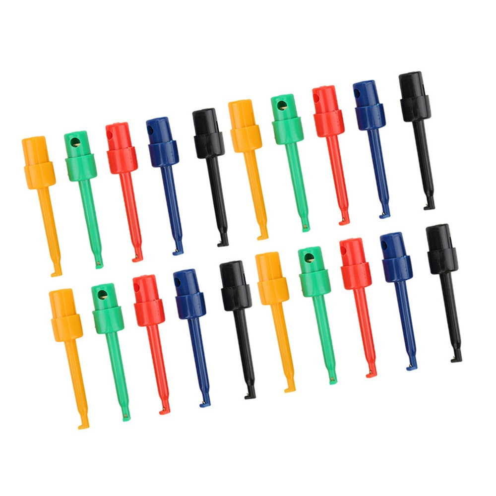 20Pcs Large Test Clip Grabber For Electronic Testing Multimeter Accessories For