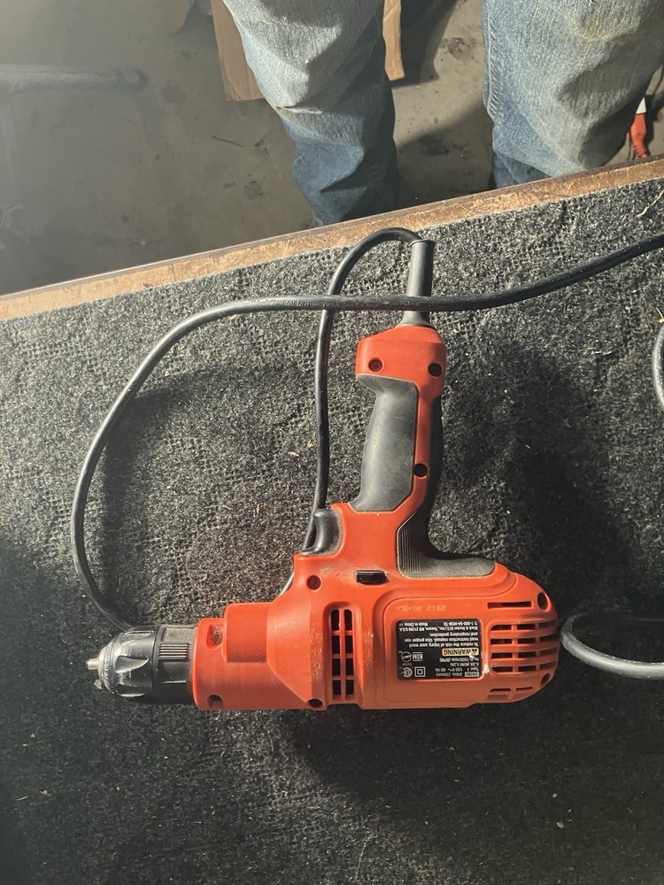 Black+Decker Corded Electric Drill with Keyless Chuck￼