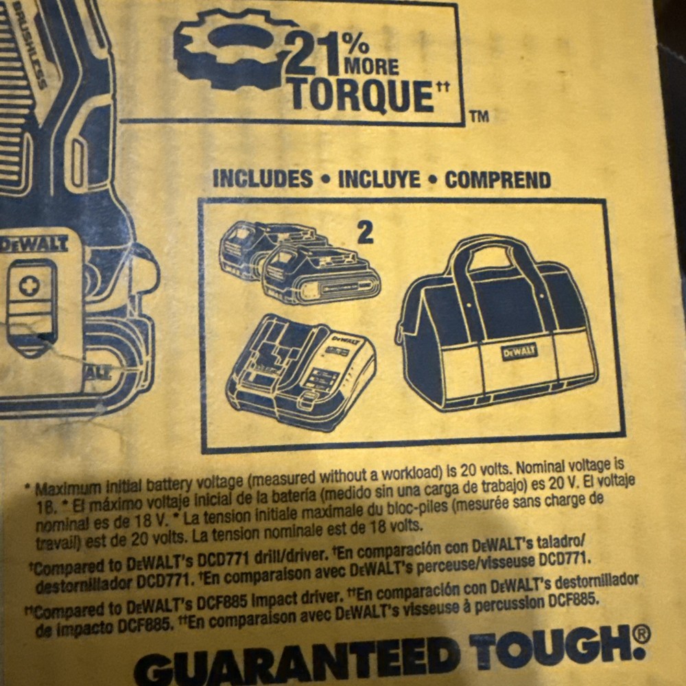 DEWALT ATOMIC 20V MAX Cordless Brushless Compact Drill/Impact Combo Kit DCK278C