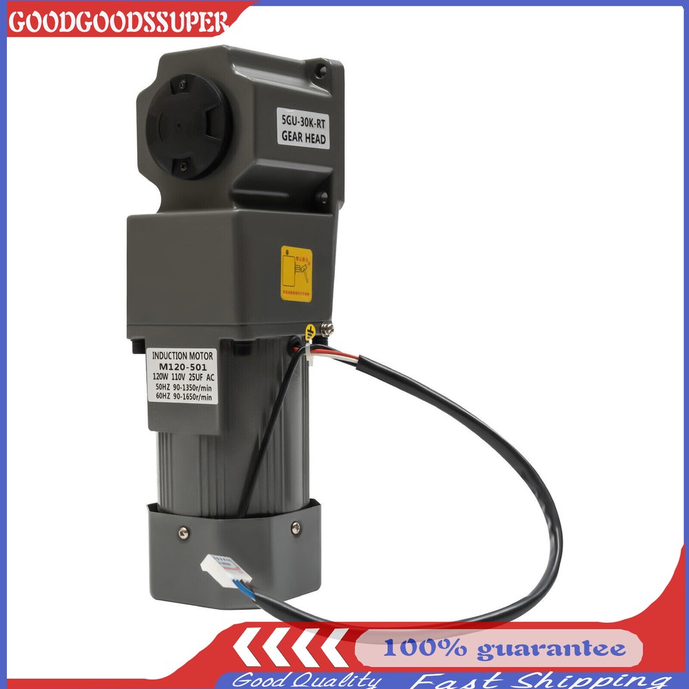 120W 30K Medium Solid Motor Speed Reduction Motor Speed Governor 90° Right Angle