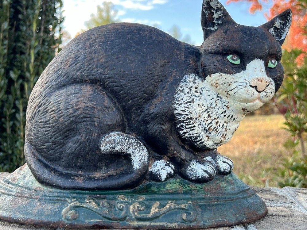 Vintage Cast Iron Cat Doorstop
