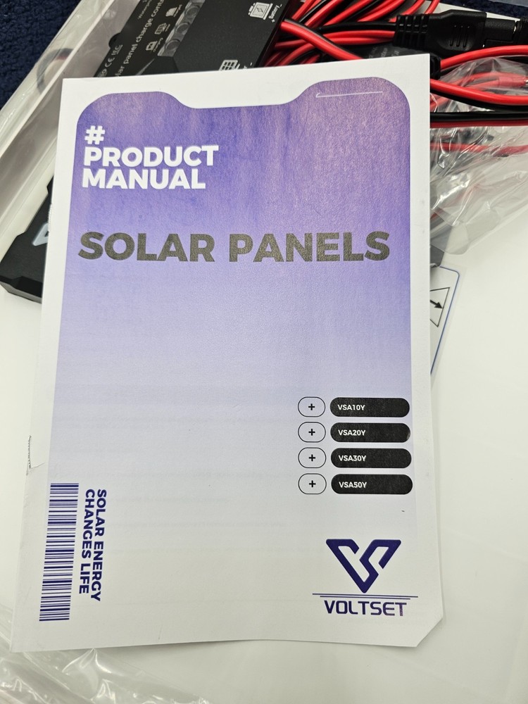 Voltset VSA20 VSA20Y Solar Panel Hardware / 20W / Charge Controller