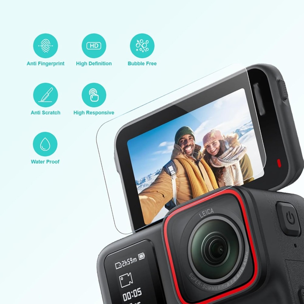 [2+2+2Pack] Screen Protector for Insta360 Ace Pro 2+Lens 3+3