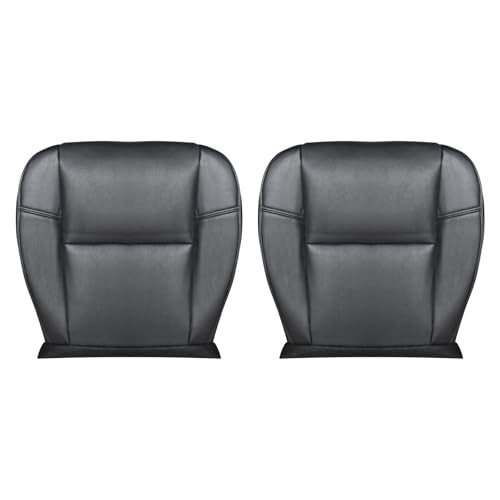 2 PCS Seat Covers Compatible with Escalade 2007-2014 Driver & Black Bottom
