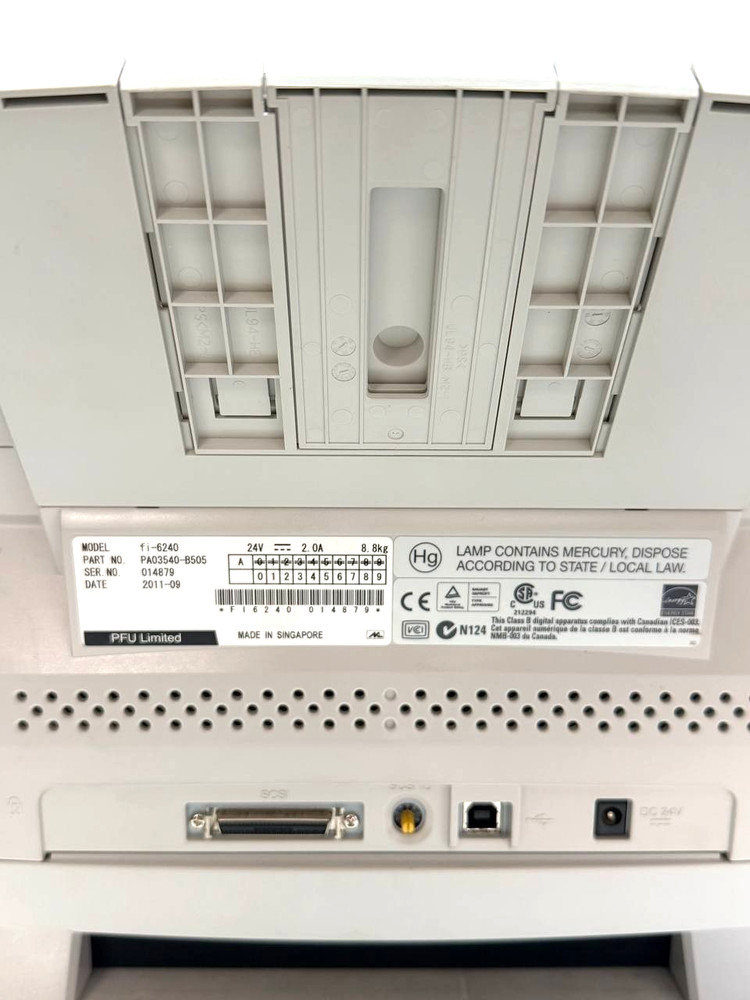 Fujitsu Fi-6240 Flatbed Duplex Document Scanner