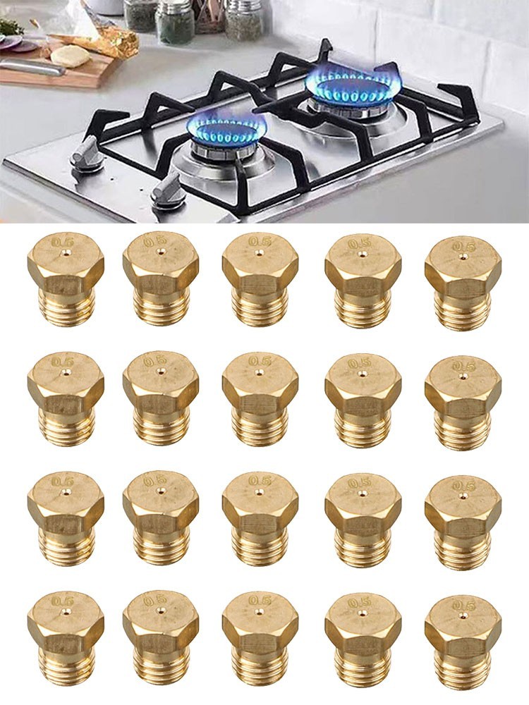 Propane Grill Conversion Kit with 20pcs Copper Nozzles for Easy Switching