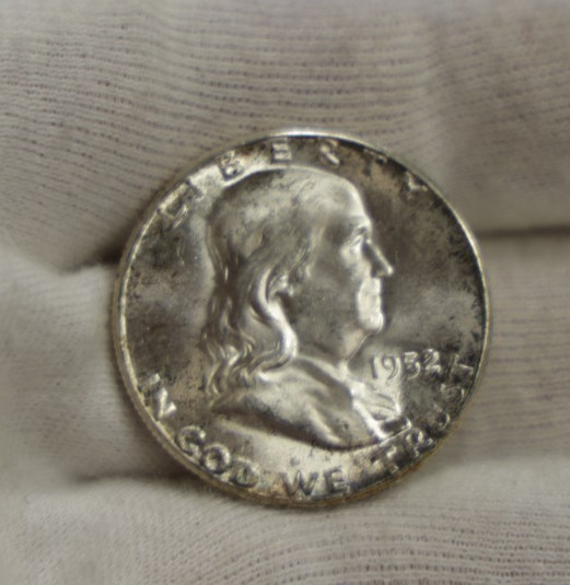 1952 US Franklin Half 50c Nice Unc