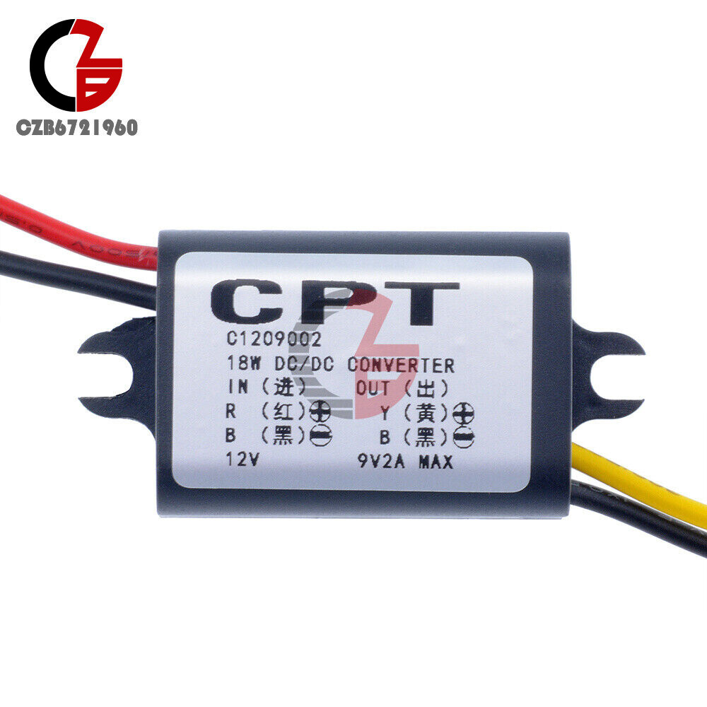 DC-DC 12V to 5V Mini/Micro/A type USB Dual Converter Step Down Power Module New