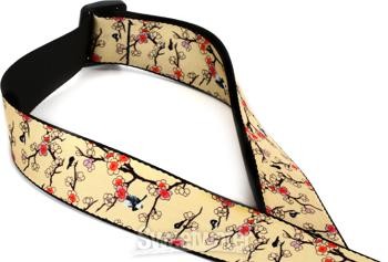 Levy's MPD2 Polyester Guitar Strap - Cherry Trees & Birds