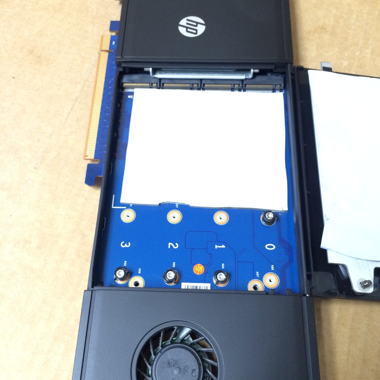 HP Z Turbo Drive Quad Pro PCIe NVMe SSD Adapter P/N: 841969-001 804086-003