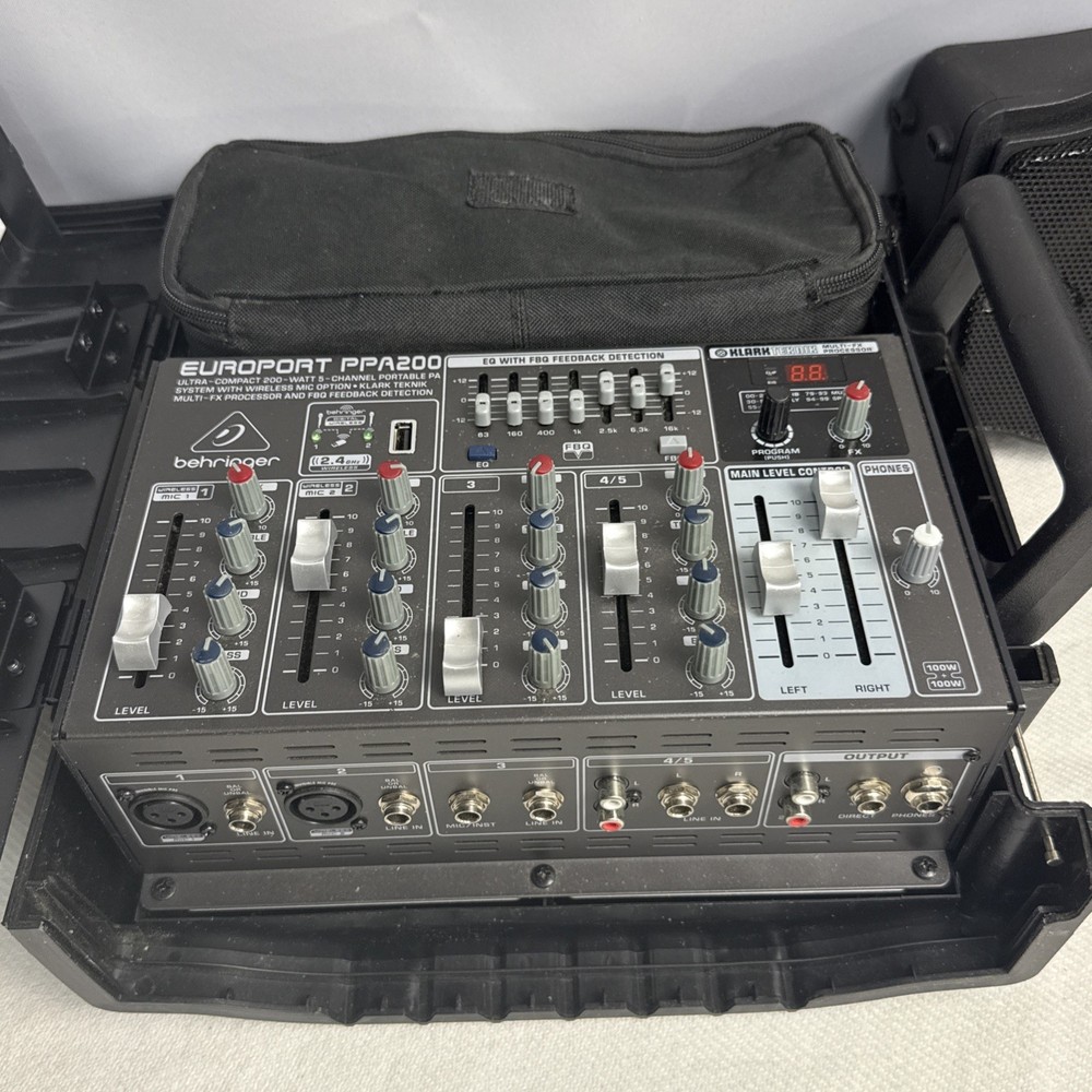 Behringer PPA200 Ultra-Compact 200W 5-Channel Powered Mixer