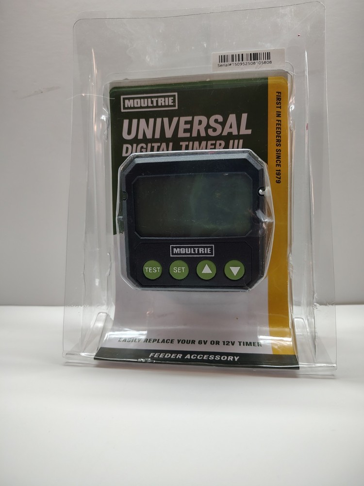 Moultrie Universal Digital Timer III Deer Feeder Timer, Bluetooth, 10 Feeds