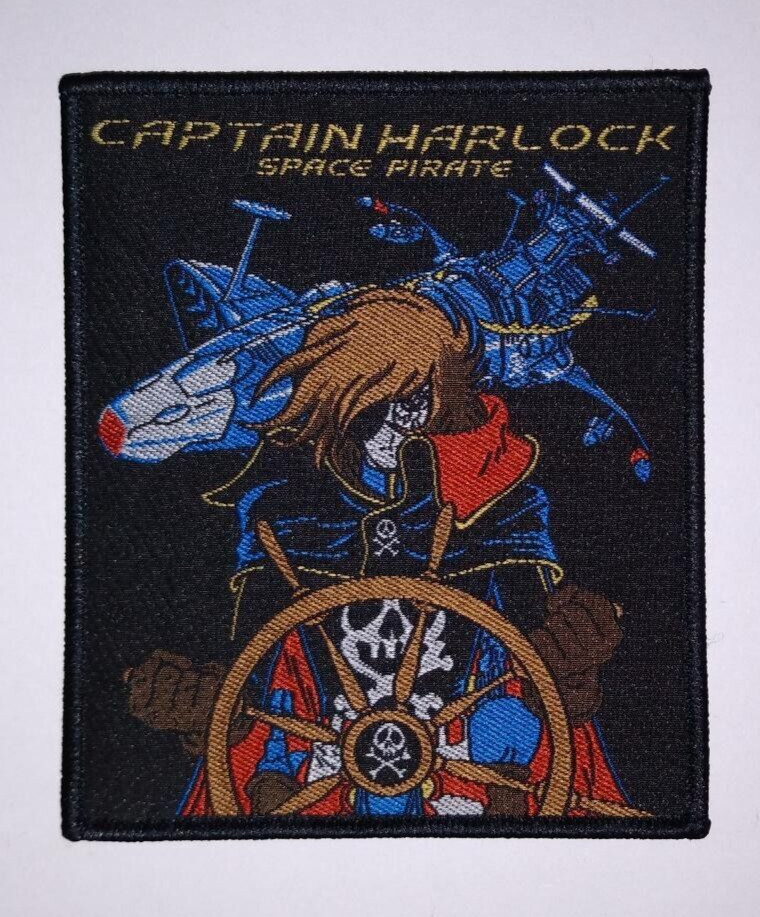 PATCH - Captain Harlock Space Pirate - woven sew on patch